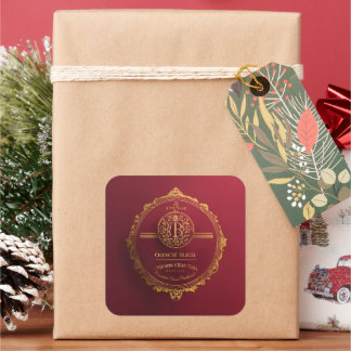 Koninklijke Uitnodiging Vierkante Sticker