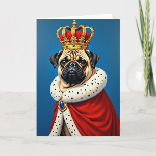 Koninklijke Vaderdag kaart voor honden