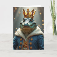 Koninklijke Verjaardags Reptiel Portretkaart