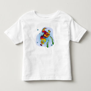 Koninklijke vis met gouden kroon kinder shirts
