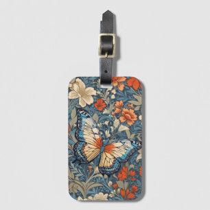 Koninklijke Vlinder Te midden van William Morris B Bagagelabel