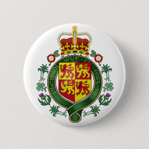 Koninklijke Wales Officiële wapenstilstand Ronde Button 5,7 Cm