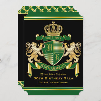 Koninklijke Wapenmunt Groene goudmakreel Birthday Kaart