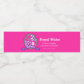 Koninklijke waterprinses ridders waterlabels waterfles etiket (Enkel label)