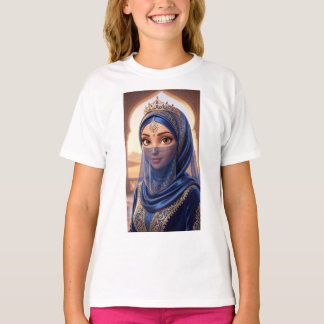 Koninklijke Woestijnprinses Hidjab Portret T-Shirt