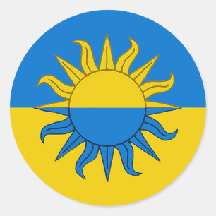 Koninkrijk Atenveldt Populace Badge Ronde Sticker