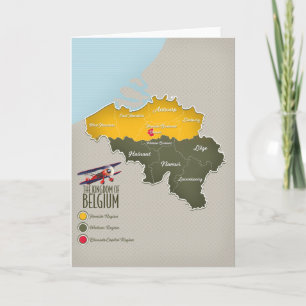 Koninkrijk België mooie kaart