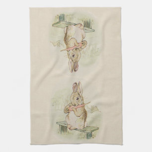  KONINKRIJK, BUNNY SEPIA PASTEL KITCHEN TOWEL THEEDOEK