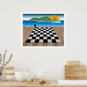 Koninkrijk Chess Poster (Keuken)