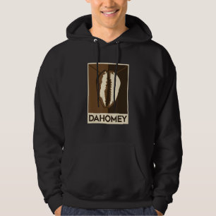 Koninkrijk Dahomey Benin Voodoo Kauri-schelp Hoodie