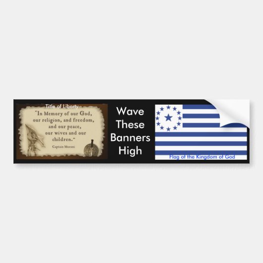 Koninkrijk der hemden2 bumpersticker (Voorkant)