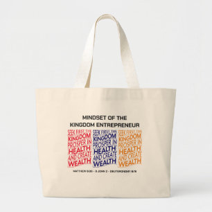 Koninkrijk Entrepreneur Christelijk Business Grote Tote Bag
