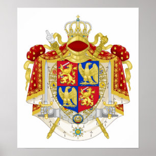 Koninkrijk Holland Coat of Arms (1808) Poster