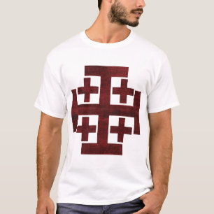 Koninkrijk Jeruzalem - Rood en Zwart T-shirt