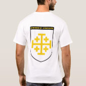 Koninkrijk Jeruzalem White & Gold Shield Shirt (Achterkant)