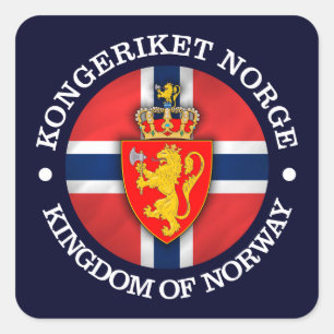Koninkrijk Noorwegen Vierkante Sticker