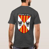 Koninkrijk Sicilië Wapenstoofpot Shirt (Achterkant)