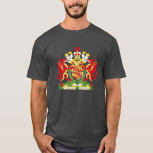 Koninkrijk van het Wapenschild Cymru am van Wales T-shirt
