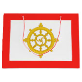 Koninkrijk van Sikkim Vlag Groot Cadeauzakje (Voorkant)