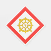 Koninkrijk van Sikkim Vlag Servet (Hoek)