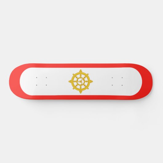 Koninkrijk van Sikkim Vlag Skateboard (Horizontaal)