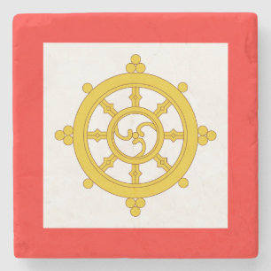 Koninkrijk van Sikkim Vlag Stenen Onderzetter