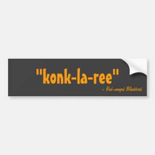 konk-la-ree bumpersticker