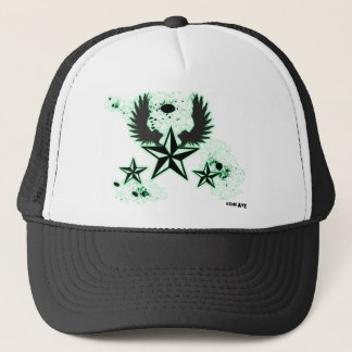 Konkave Green stars & Wings Trucker Pet
