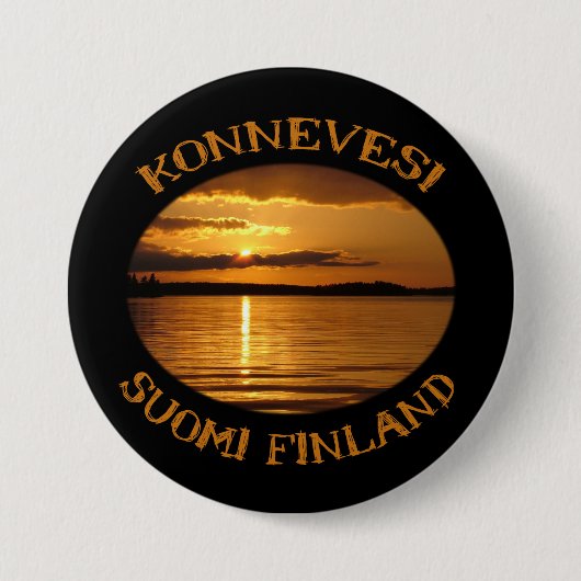 Konnevesi Sunset-knop Ronde Button 7,6 Cm (Voorkant)