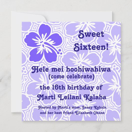 Kono Hibiscus Tropische uitvindingen Kaart (Voorkant)