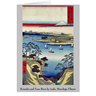 Konodai en Tone River door Ando, Hiroshige Ukiyoe