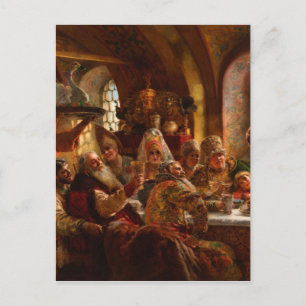 Konstantin Makovsky - een Boyar Wedding Feast Briefkaart