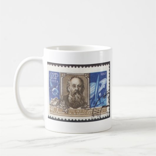 Konstantin Tsiolkovsky Russische Sovjetwetenschapp Koffiemok (Links)