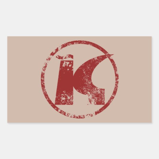 Konsum Rechthoekige Sticker (Voorkant)