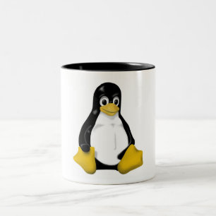 KONTRA SITING LINUX TUX TWEEKLEURIGE KOFFIEMOK