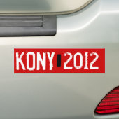 Kony 2012 bumpersticker (Op auto)