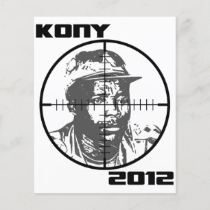 Kony 2012 Joseph Kony Doelvizierkruis Flyer