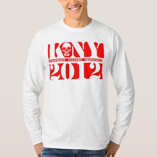 KONY 2012 lange hoes T-shirt (Voorkant)