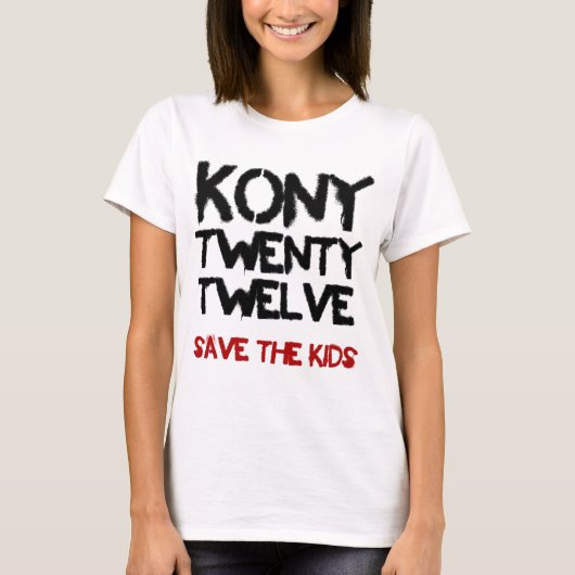 Kony 2012 - "Red het Kinder"   Shirt (Voorkant)