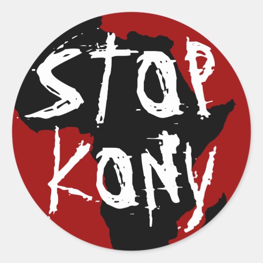 Kony 2012 ronde sticker (Voorkant)