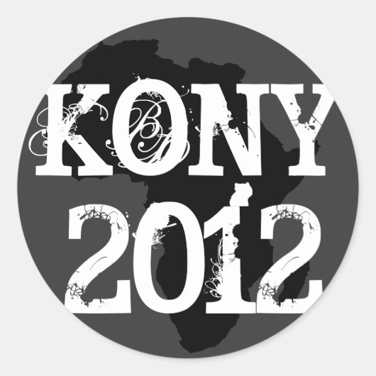 Kony 2012 ronde sticker (Voorkant)