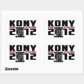 Kony 2012 - Stop bij Niets Rechthoekige Sticker (Vel)