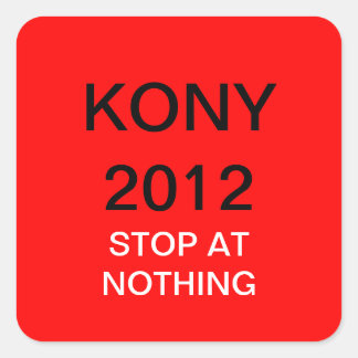 KONY 2012 VIERKANTE STICKER