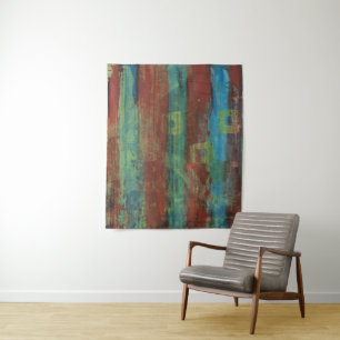 Kooi. Angstige enge originele acrylkunst Wandkleed