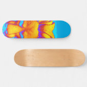 Kooi Kool Animal Face Lion Design Bright Blue Skateboard (Horizontaal)