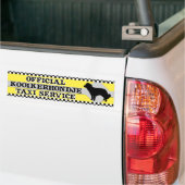 Kooikerhondje Taxi Service Bumpersticker (Op Truck)