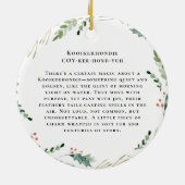 Kooikerhondje Waterverf Dog | Monogram Keramisch Ornament (Achterkant)