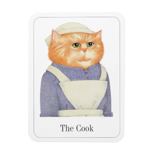 KOOK CAT 3x4 Flexibele Magneet + Tekst II (Verticaal)