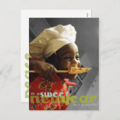 Kook een Zoet Briefkaart van de Foto van het (Voorkant / Achterkant)