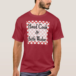 Kook en flessenwasser Keuken Spreuk T-shirt
